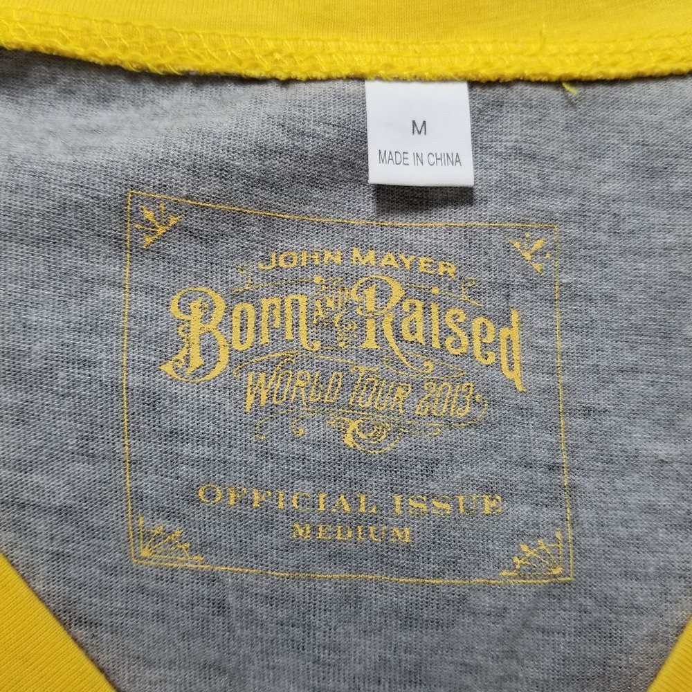 John Mayer shirt Medium Born & Raised Tour Jersey 2013 concert band merch - Picture 11 of 14